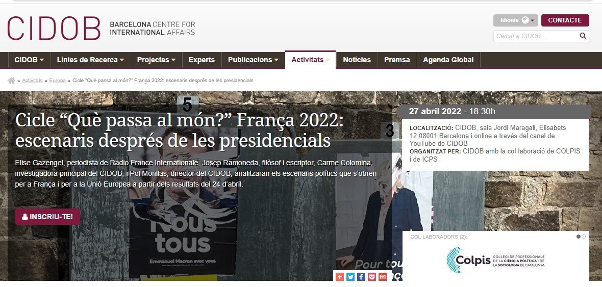 DEBAT SEGONA VOLTA ELECCIONS FRANCESES