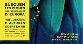 LES INSTITUCIONS EUROPEES A BARCELONA ORGANITZEN EL 8 CONCURS D'ARTICLES SOBRE LA UNI EUROPEA