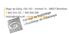 EL COLLEGI SOLLICITA LA REVISI D'UNA CONVOCATRIA D'AODL