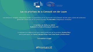 PRESENTACI DE LES 6 PRIORITATS DE LA COMISSI VON DER LEYEN