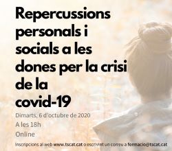 REPERCUSSIONS PERSONALS I SOCIALS A LES DONES PER LA CRISI DE LA COVID-19