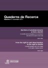 QUADERN DE RECERCA 'DEL DRET A L'AUTODETERMINACI AL DRET A DECIDIR'